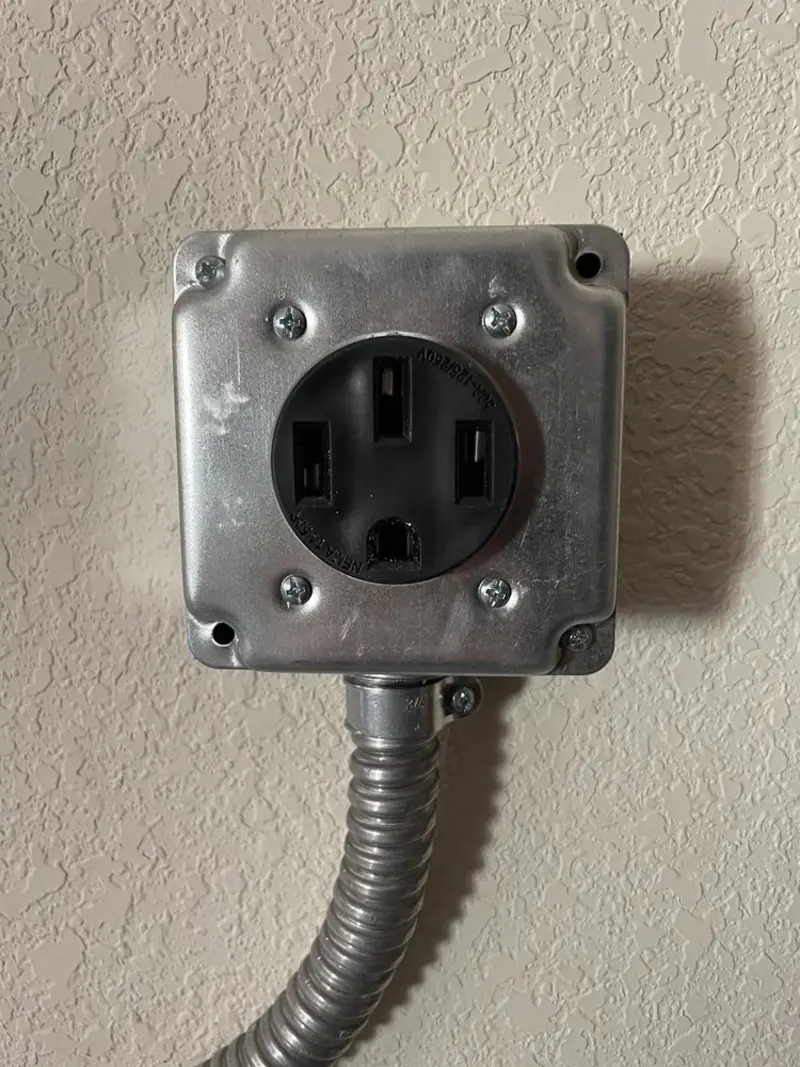 NEMA 14-50 outlet installed for Electrical Panel Upgrade in Shiloh